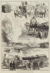 Test du canon de quatre-vingt-un tonnes à Woolwich Arsenal